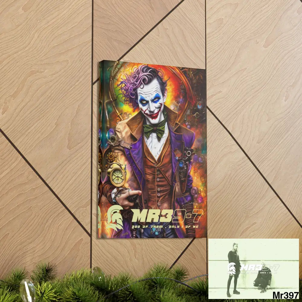 Canvas Gallery Wraps MR39 Steampunk Joker Hearts Tribal Fractal Canvas
