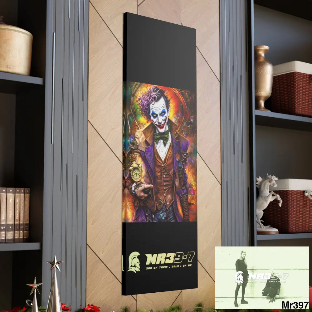 Canvas Gallery Wraps MR39 Steampunk Joker Hearts Tribal Fractal Canvas