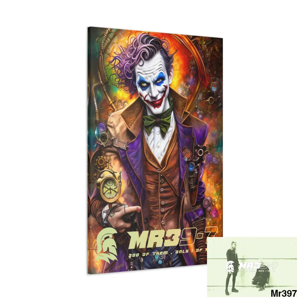 Canvas Gallery Wraps MR39 Steampunk Joker Hearts Tribal Fractal Canvas