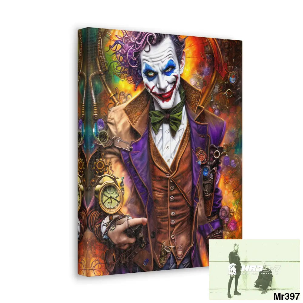 Canvas Gallery Wraps MR39 Steampunk Joker Hearts Tribal Fractal Canvas