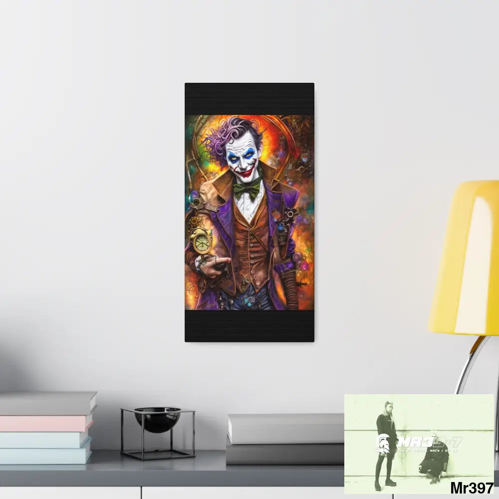 Canvas Gallery Wraps MR39 Steampunk Joker Hearts Tribal Fractal Canvas