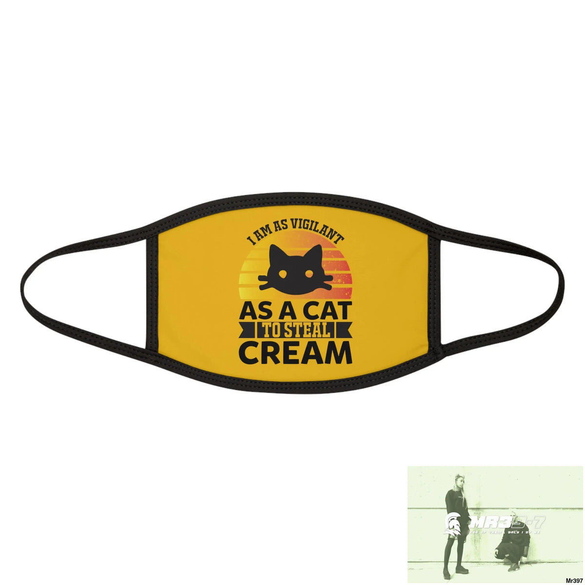 Cat got the cream Mixed-Fabric Face Mask One size Accessories