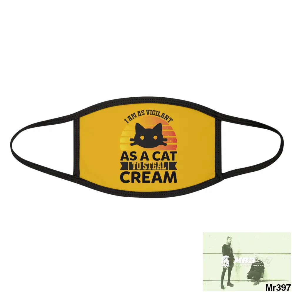 Cat got the cream Mixed-Fabric Face Mask One size Accessories