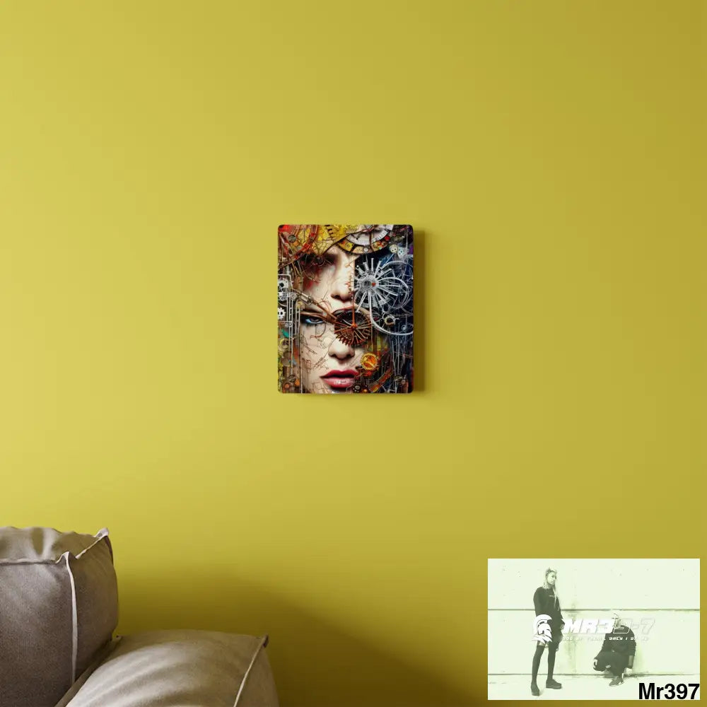 Clockwork Samurai Center HD Animated Graphic Acrylic Wall Art Panels Home Decor