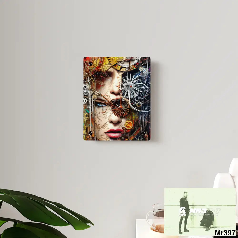 Clockwork Samurai Center HD Animated Graphic Acrylic Wall Art Panels Home Decor