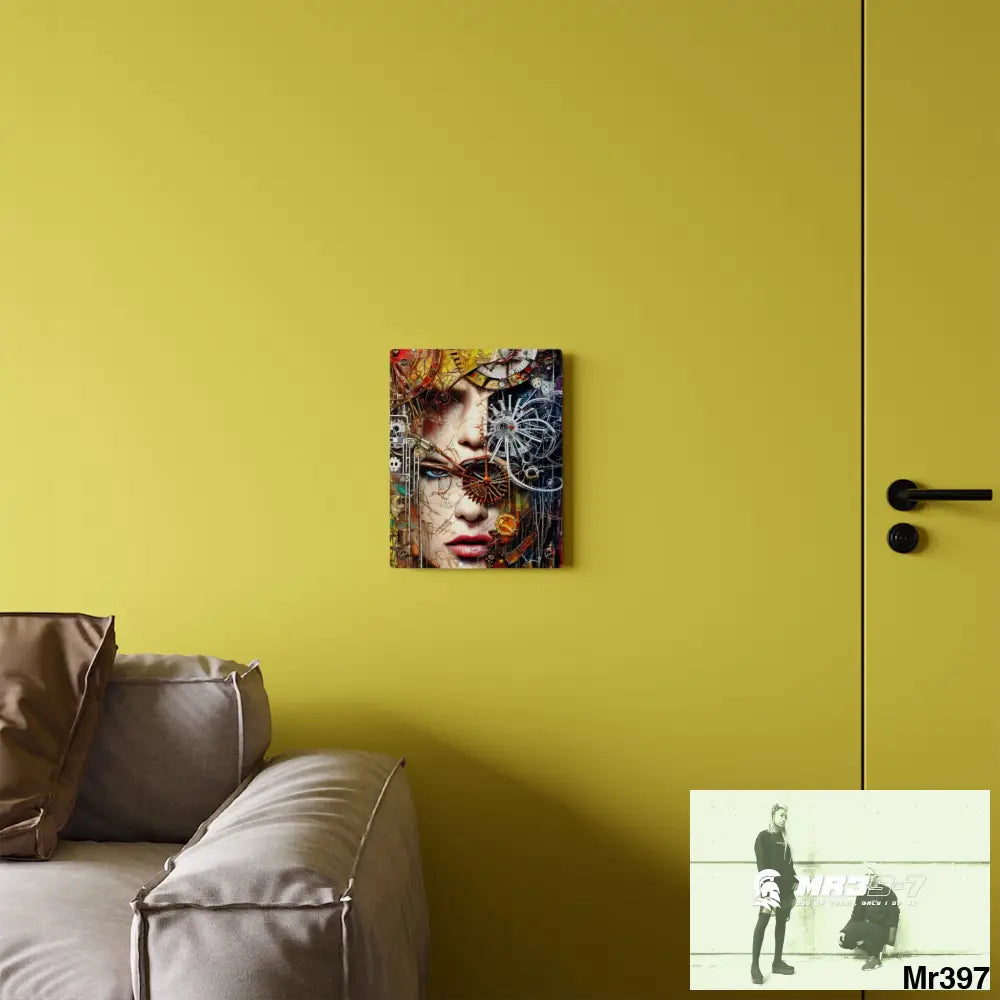 Clockwork Samurai Center HD Animated Graphic Acrylic Wall Art Panels Home Decor