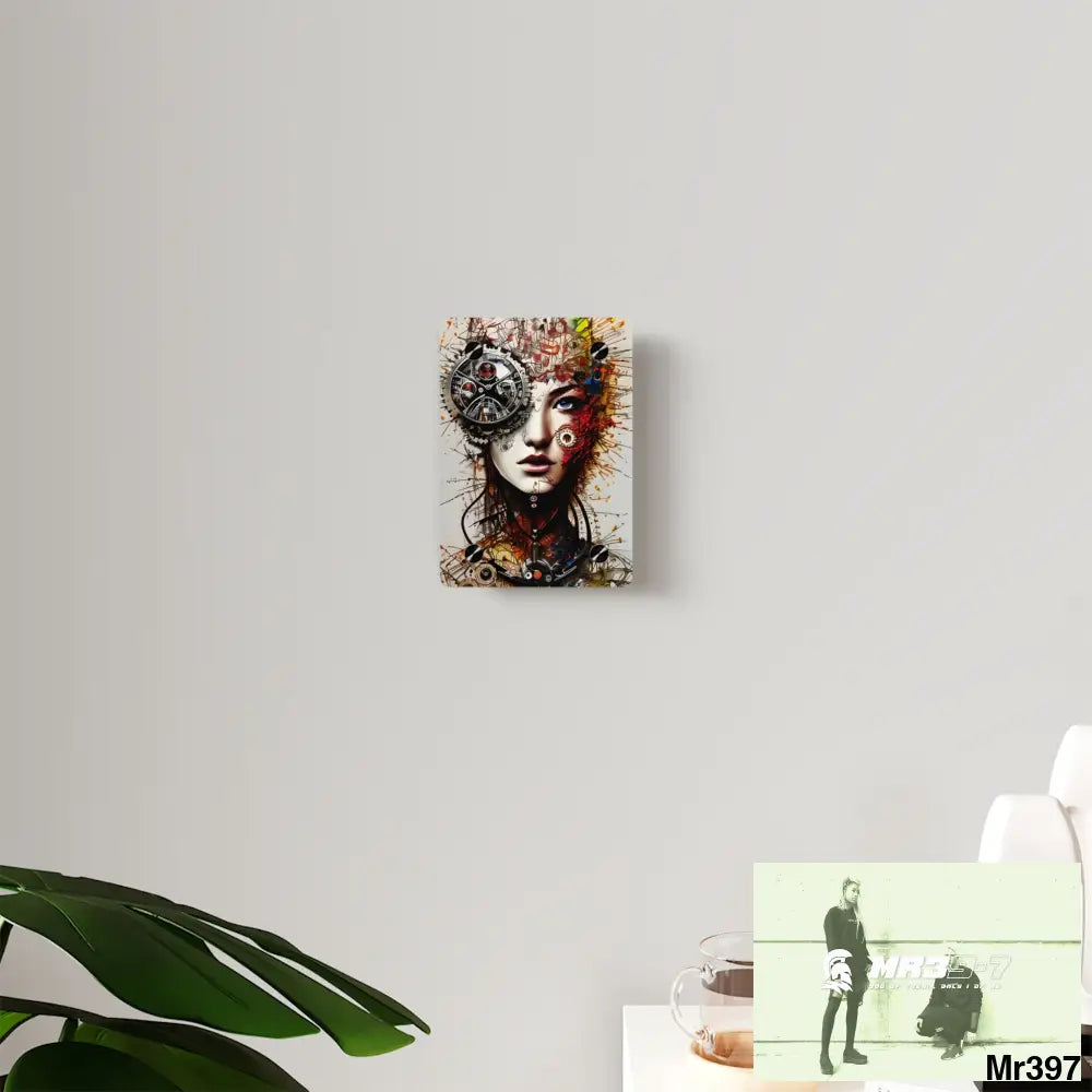 Clockwork Samurai Graphic Acrylic Wall Art Panels Home Decor