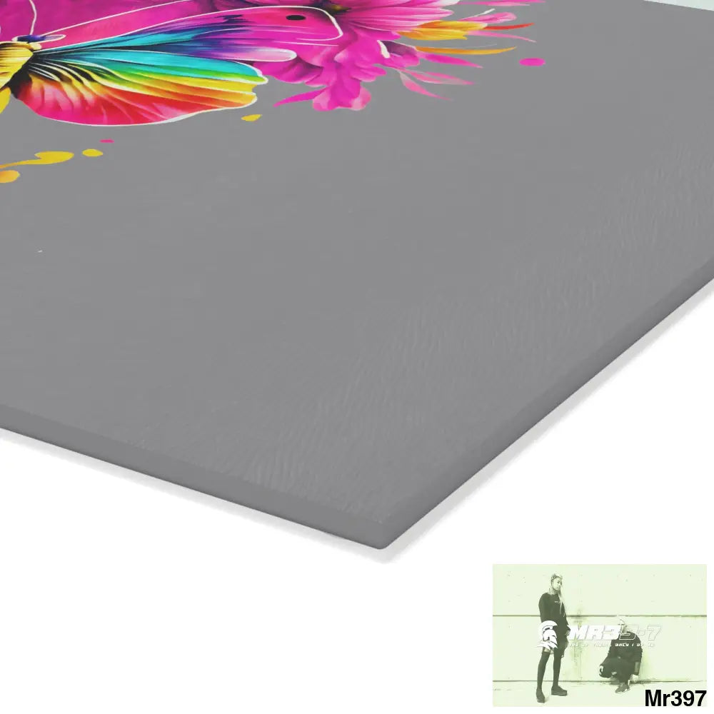 Colourful Butterfly in mid flight Cutting Board Home Decor
