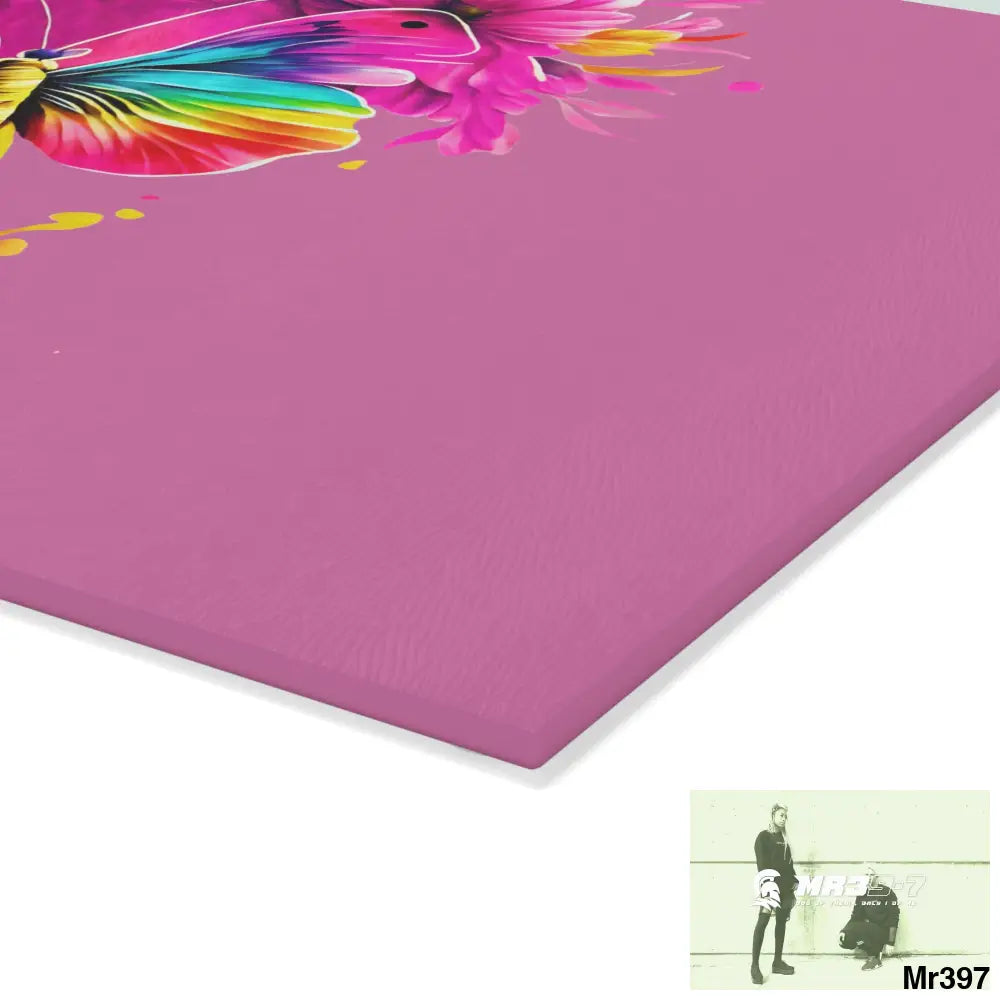 Colourful Butterfly in mid flight Cutting Board Home Decor