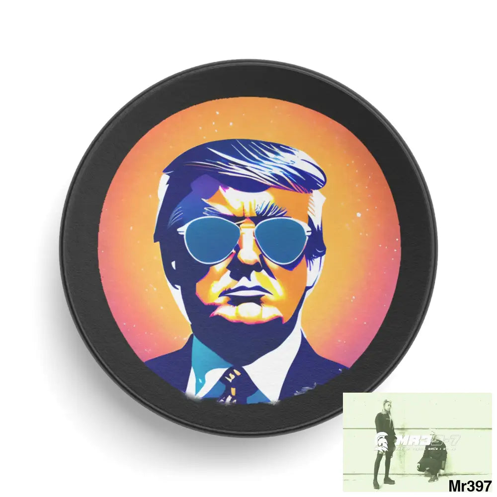 Cool Donald Trump In Shades Hockey Puck 3’’ Accessories