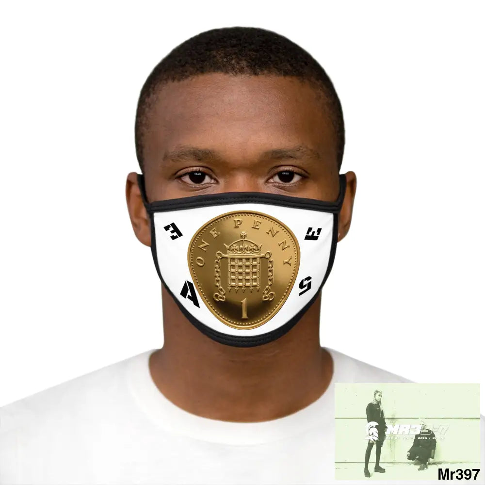 Copy of 1 Penny Vigilante Mixed-Fabric Face Mask One size Accessories