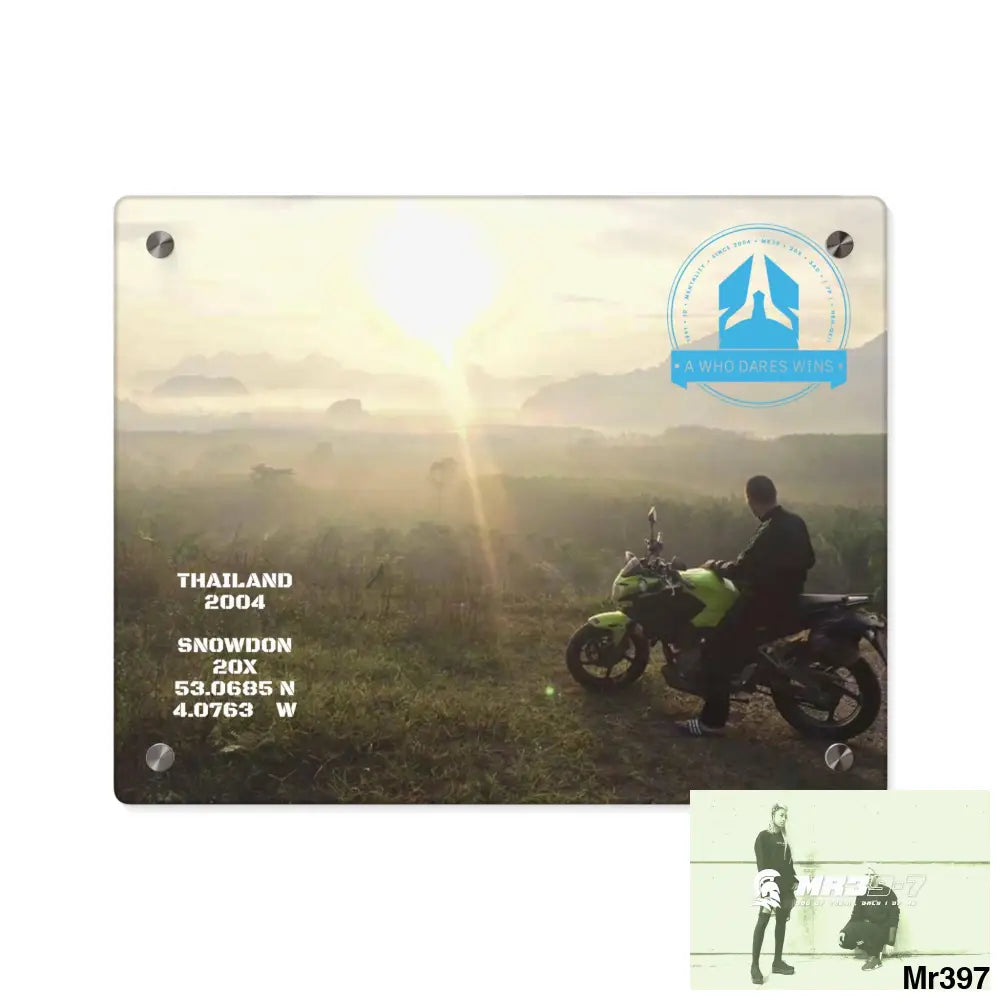 Copy of A Who Dares Wins Mentality All over Thailand 2016 owning Hell Acrylic Wall Art Panels 14″ x 11″ (Horizontal)