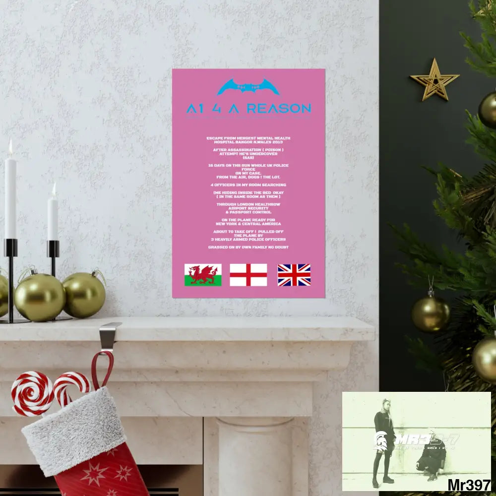 Copy of A1 4 A Reason Escape from Hergest MH Hospital 2013 Matte Vertical Posters Poster