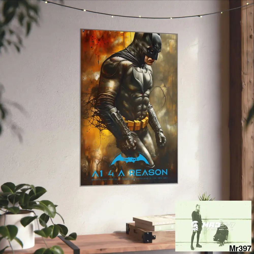 Copy of A1 4 A reason Super Resolution Batpain Steampunk Graphic Matte Vertical Posters Poster