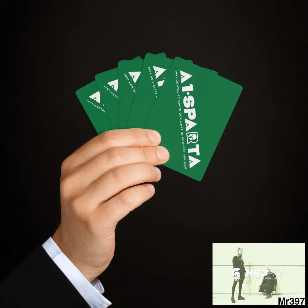 Copy of Copy of A1- Peace Sparta Custom Poker Cards 2.47’’ x 3.47’’ / White / Semi Glossy Paper products