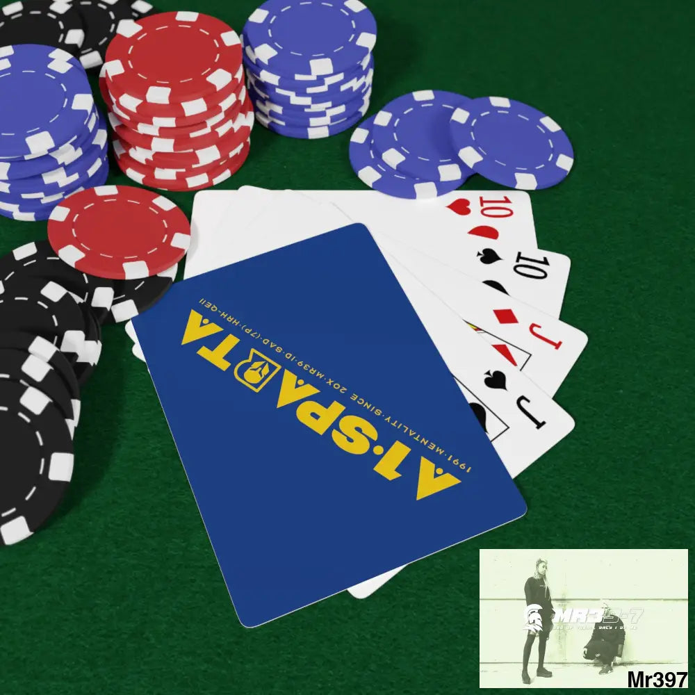 Copy of A1-Sparta Custom Poker Cards 2.47’’ x 3.47’’ / White / Semi Glossy Paper products