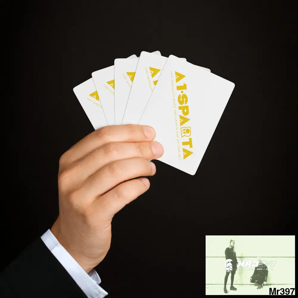 Copy of A1- Sparta Custom Poker Cards 2.47’’ x 3.47’’ / White / Semi Glossy Paper products