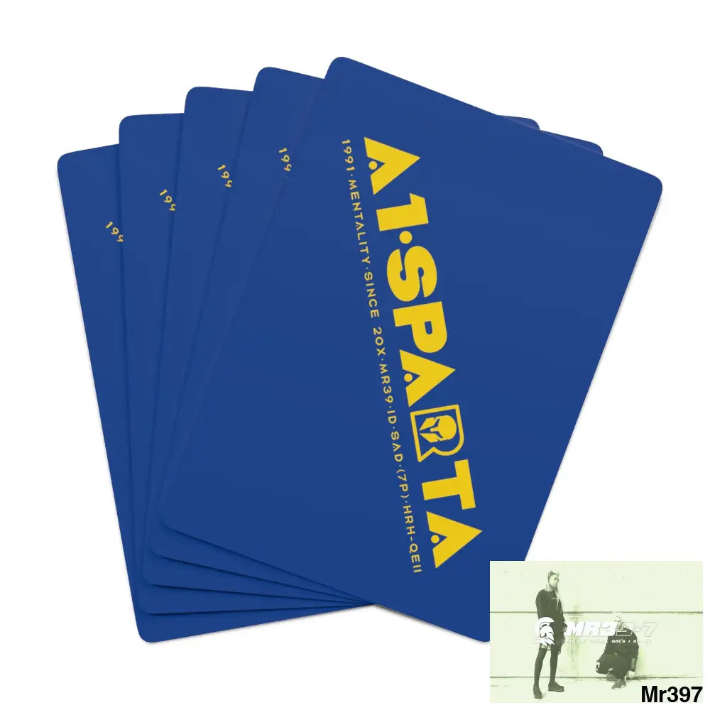 Copy of A1-Sparta Custom Poker Cards 2.47’’ x 3.47’’ / White / Semi Glossy Paper products