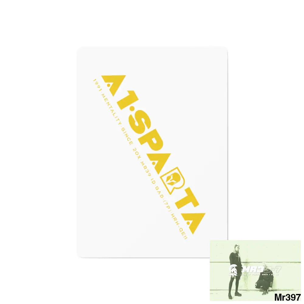Copy of A1- Sparta Custom Poker Cards 2.47’’ x 3.47’’ / White / Semi Glossy Paper products