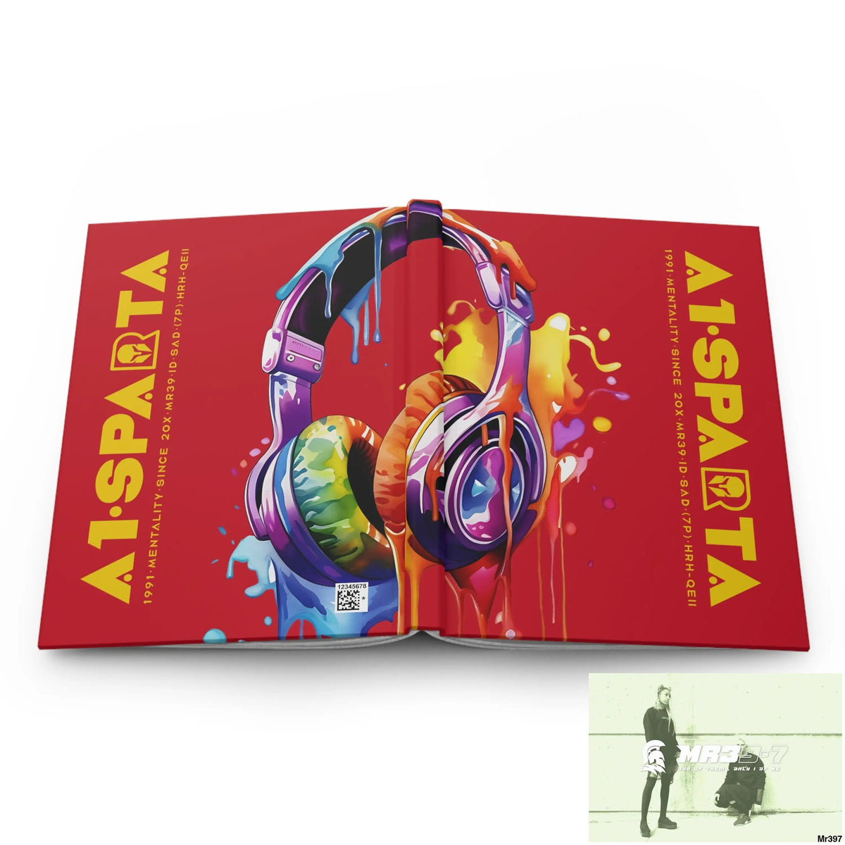 Copy of A1• Sparta Melting Headset Hardcover Journal Matte Journal Paper products