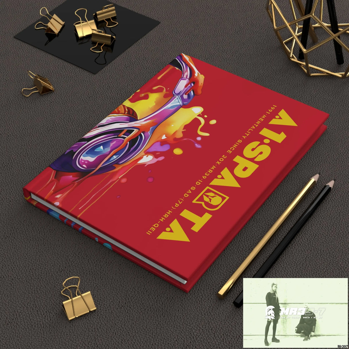 Copy of A1• Sparta Melting Headset Hardcover Journal Matte Journal Paper products