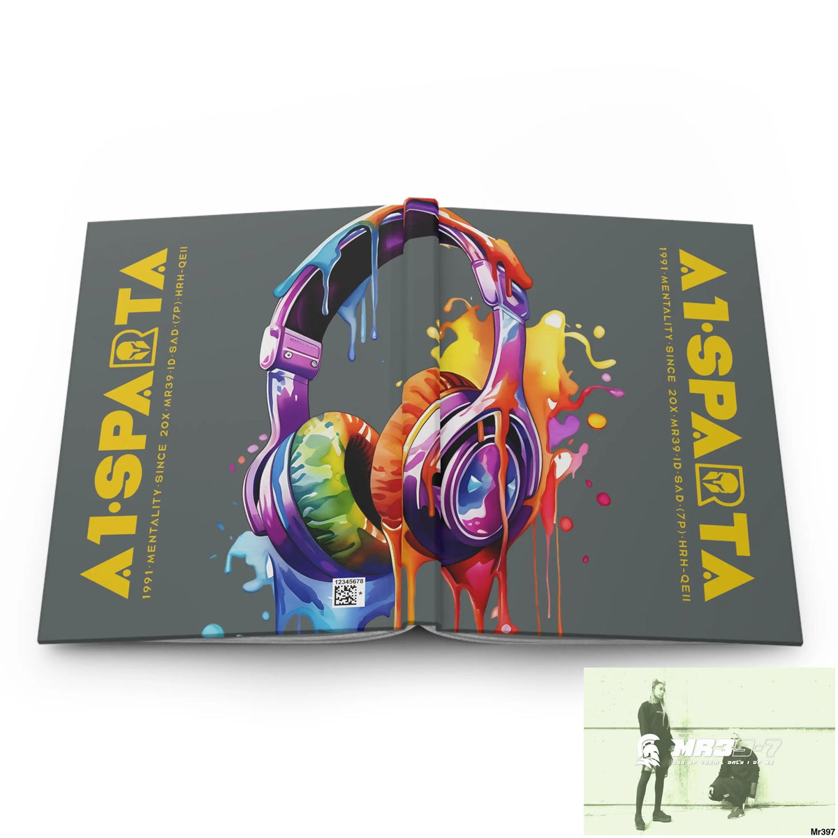Copy of A1• Sparta Melting Headset Hardcover Journal Matte Journal Paper products