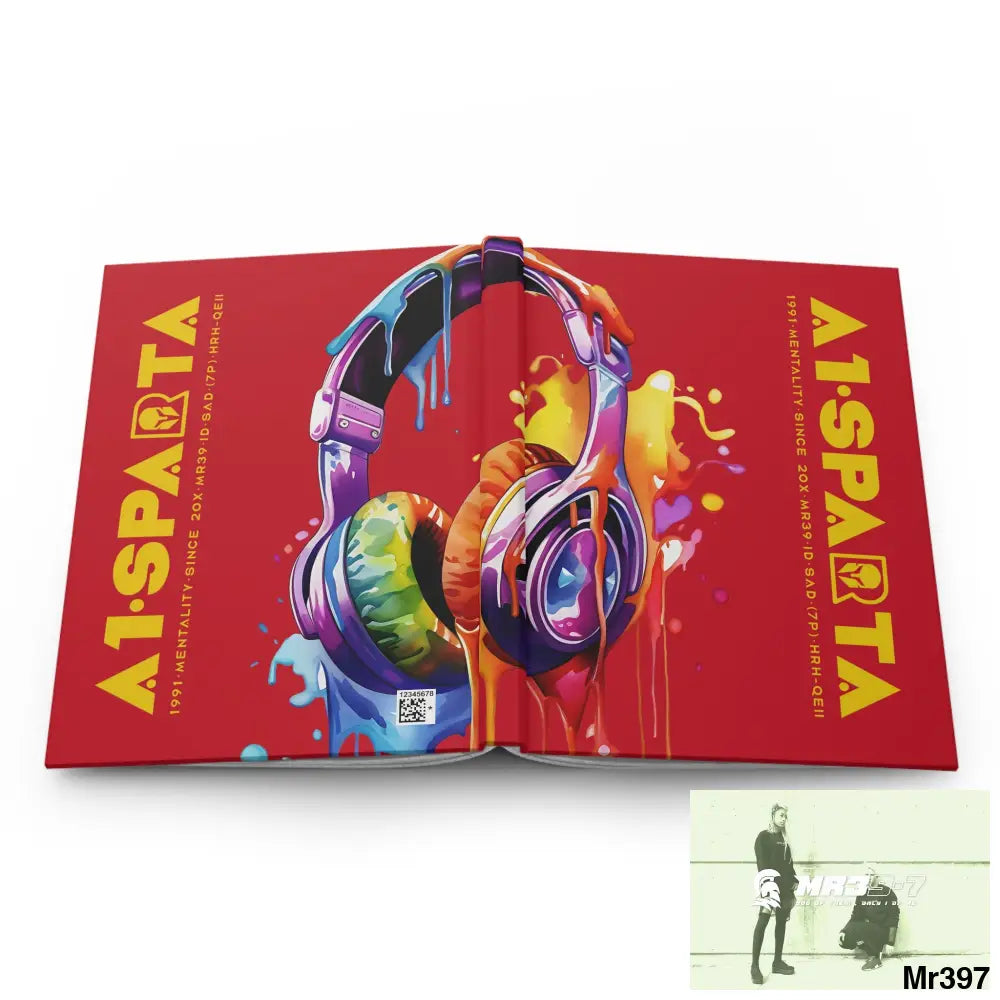 Copy of A1• Sparta Melting Headset Hardcover Journal Matte Journal Paper products