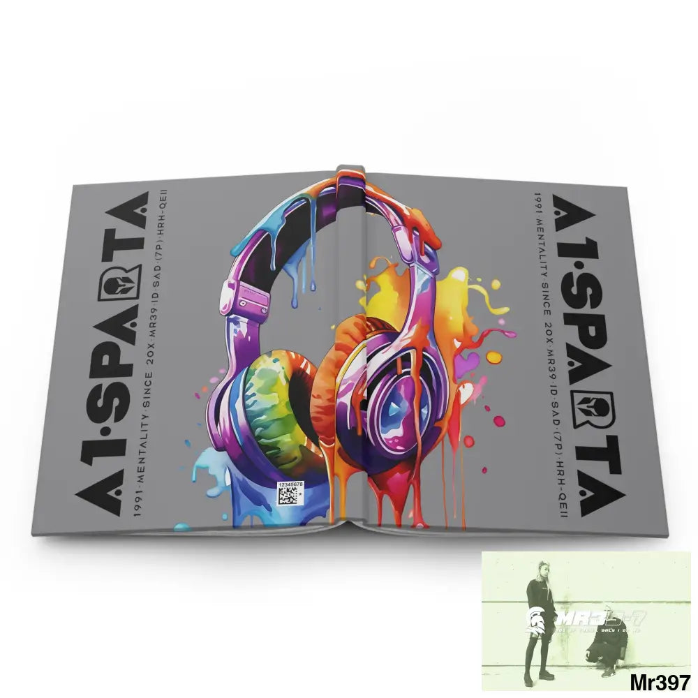 Copy of A1• Sparta Melting Headset Hardcover Journal Matte Journal Paper products