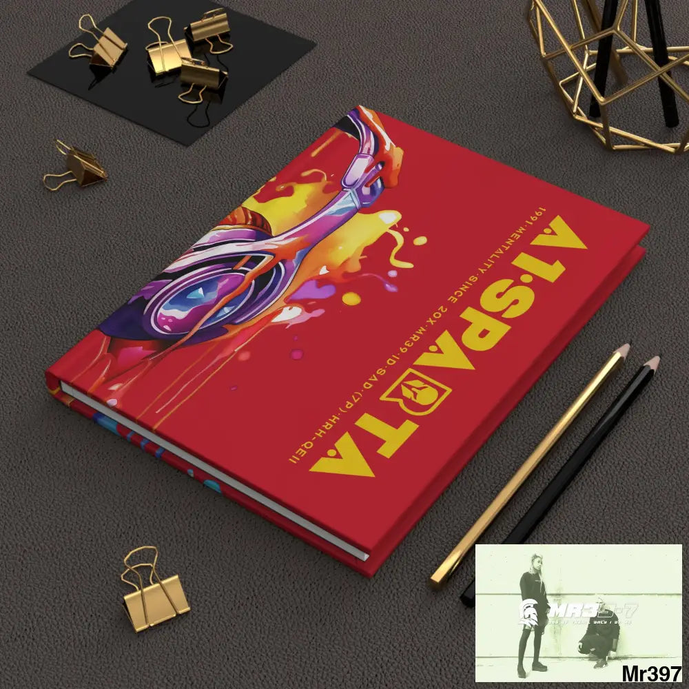 Copy of A1• Sparta Melting Headset Hardcover Journal Matte Journal Paper products