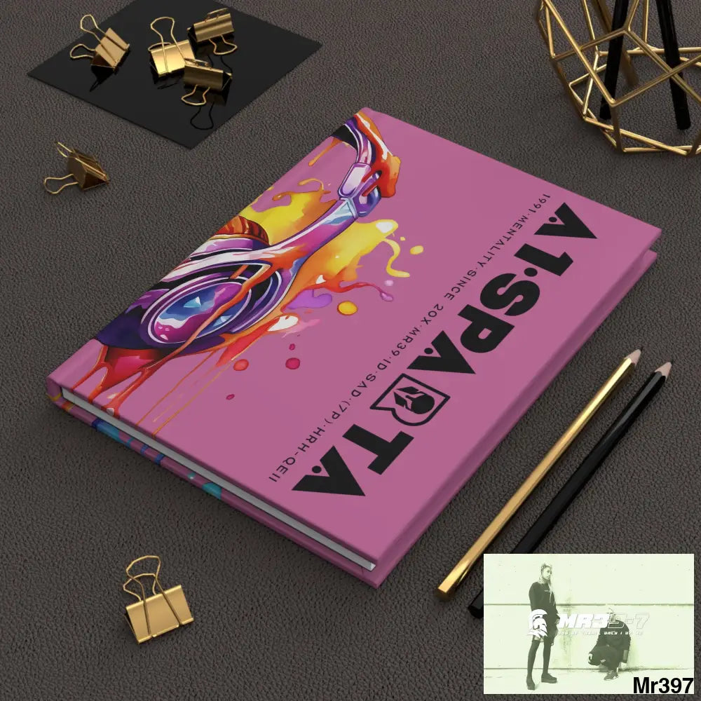 Copy of A1• Sparta Melting Headset Hardcover Journal Matte Journal Paper products