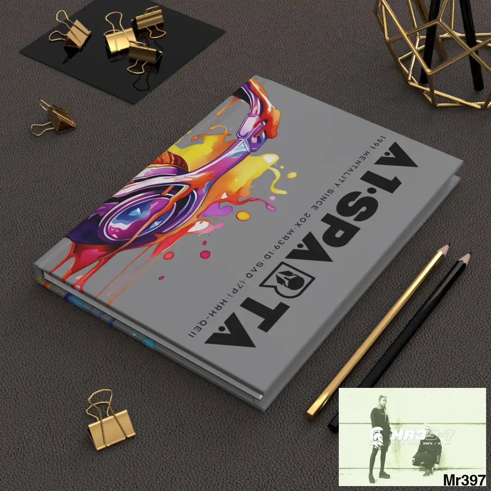 Copy of A1• Sparta Melting Headset Hardcover Journal Matte Journal Paper products