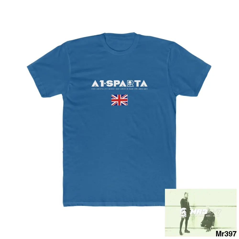 Copy of A1-Sparta Thailand 02-16 Men’s Cotton Crew Tee Solid Cool Blue / S T-Shirt