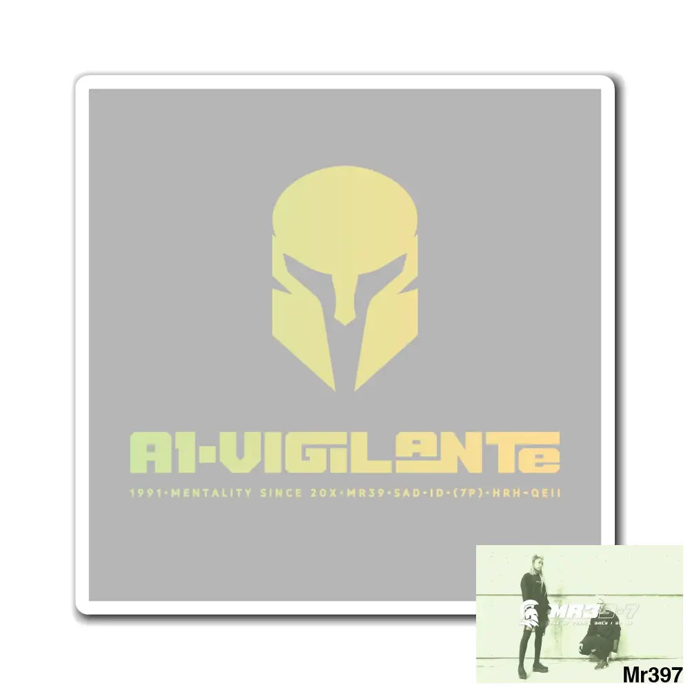 Copy of A1-Vigilante Magnet 4’’ × 4’’ Paper products