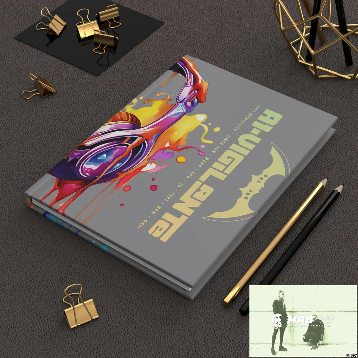 Copy of A1- Vigilante Melting Headset Hardcover Journal Matte Journal Paper products