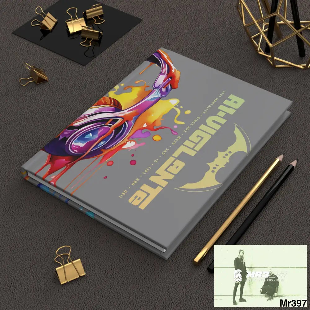 Copy of A1- Vigilante Melting Headset Hardcover Journal Matte Journal Paper products