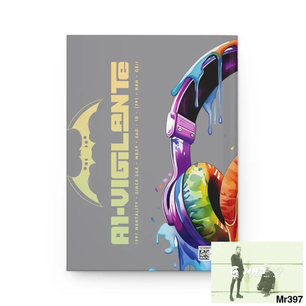 Copy of A1- Vigilante Melting Headset Hardcover Journal Matte Journal Paper products