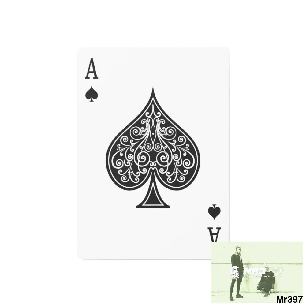 Copy of A1-Vigilante Sparta Custom Poker Cards 2.47’’ x 3.47’’ / White / Semi Glossy Paper products