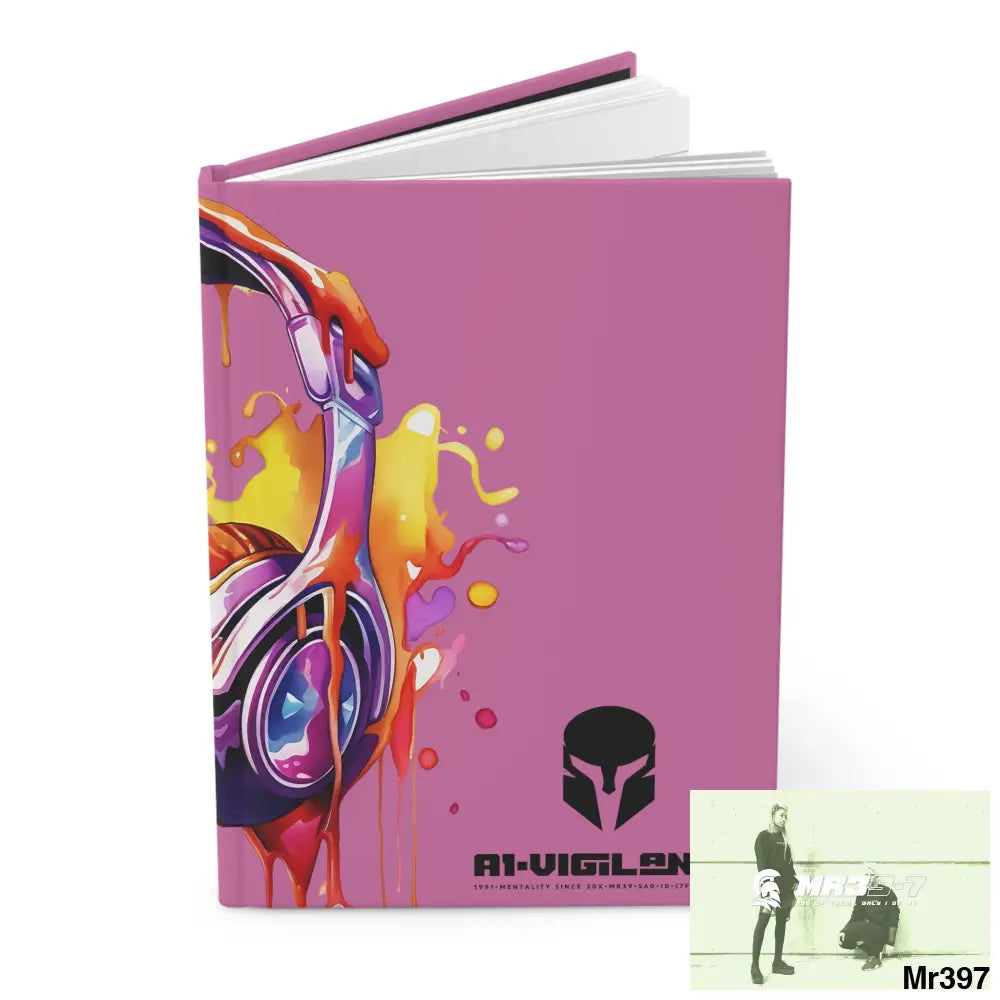 Copy of A1-Vigilante • Sparta Melting Headset Hardcover Journal Matte Journal Paper products