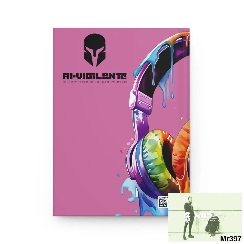 Copy of A1-Vigilante • Sparta Melting Headset Hardcover Journal Matte Journal Paper products