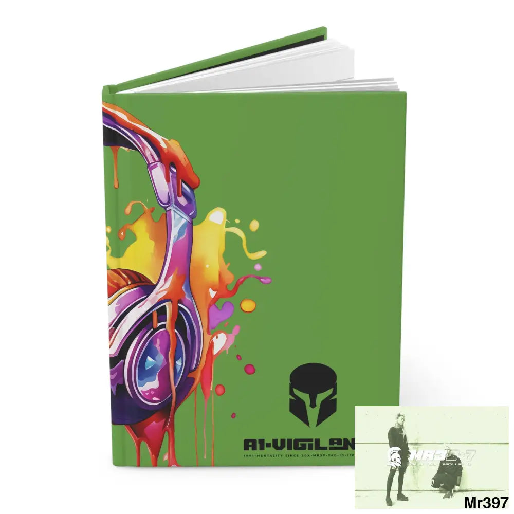 Copy of A1• Vigilante Sparta Melting Headset Hardcover Journal Matte Journal Paper products