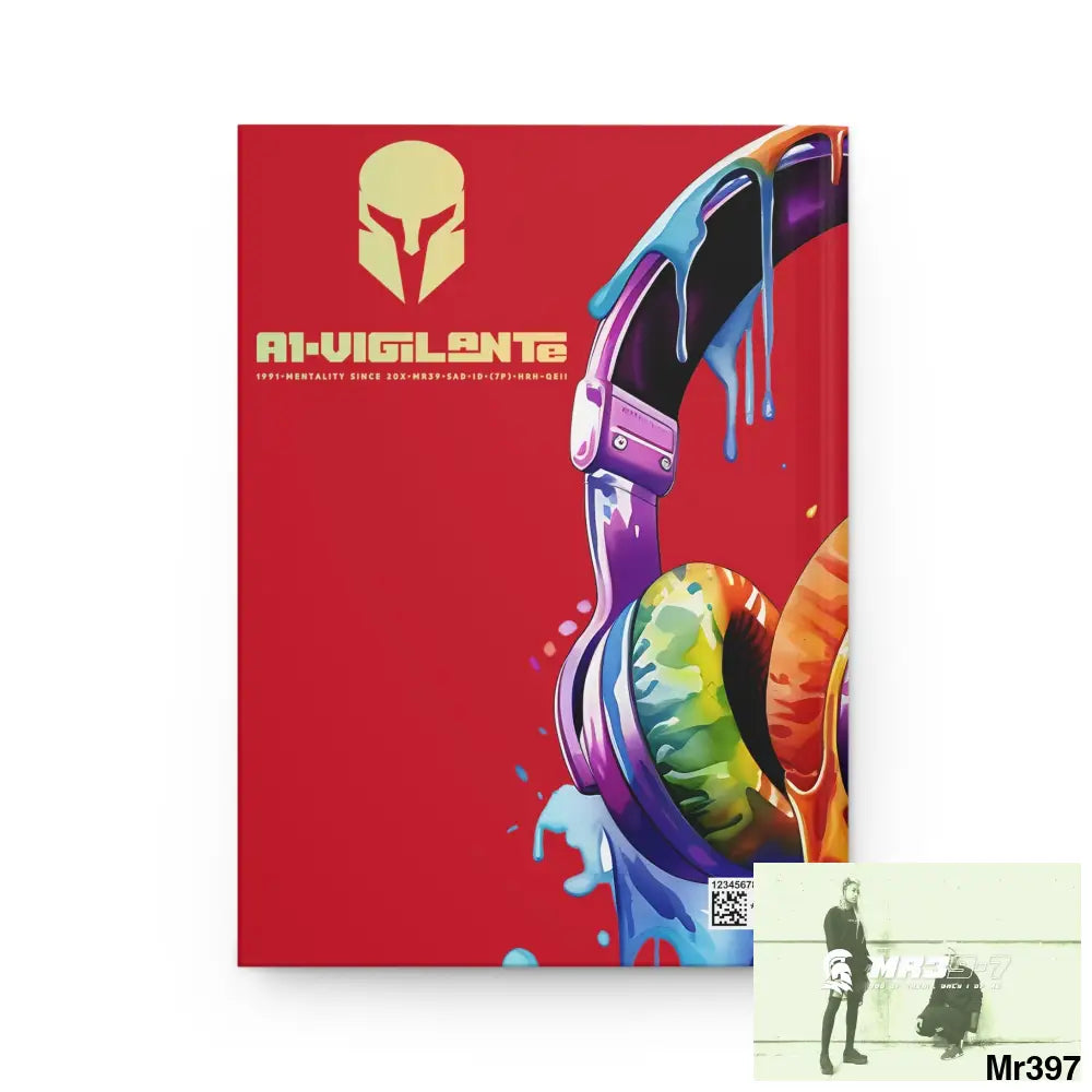 Copy of A1• Vigilante Sparta Melting Headset Hardcover Journal Matte Journal Paper products