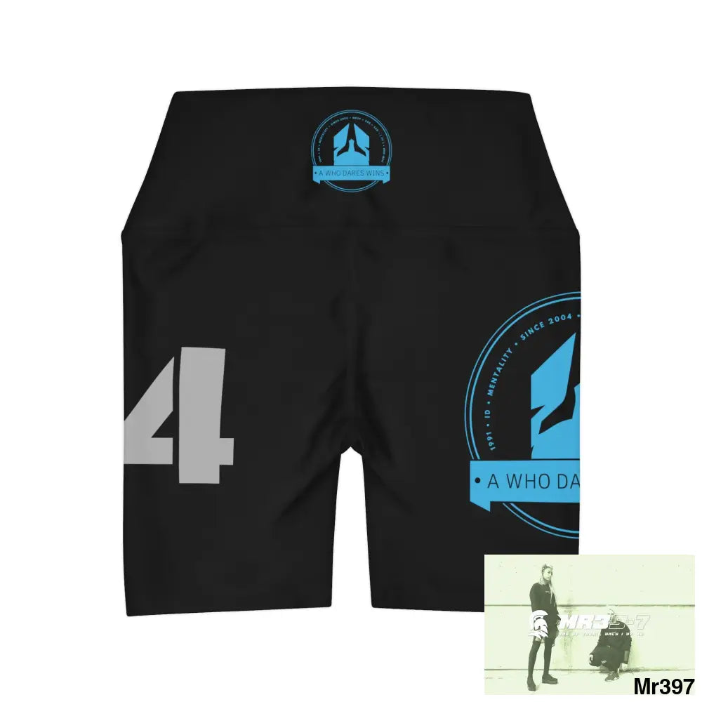 Copy of A1 Who Dares Wins High Waisted Yoga Shorts (AOP) All Over Prints