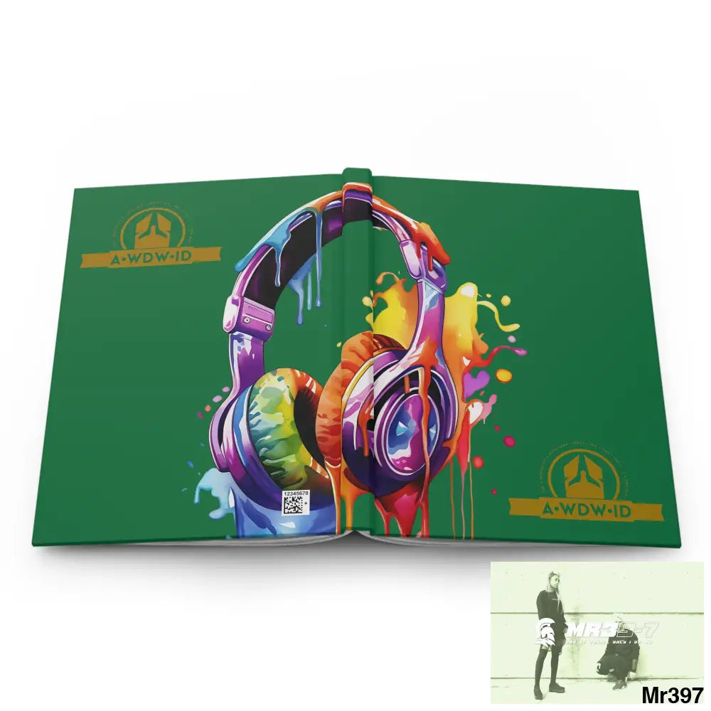 Copy of A1 Who Dares Wins ID Melting Headset Hardcover Journal Matte Journal Paper products