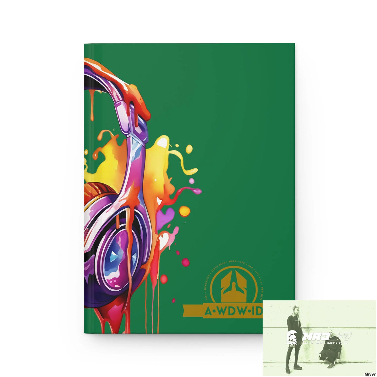 Copy of A1 Who Dares Wins ID Melting Headset Hardcover Journal Matte Journal Paper products