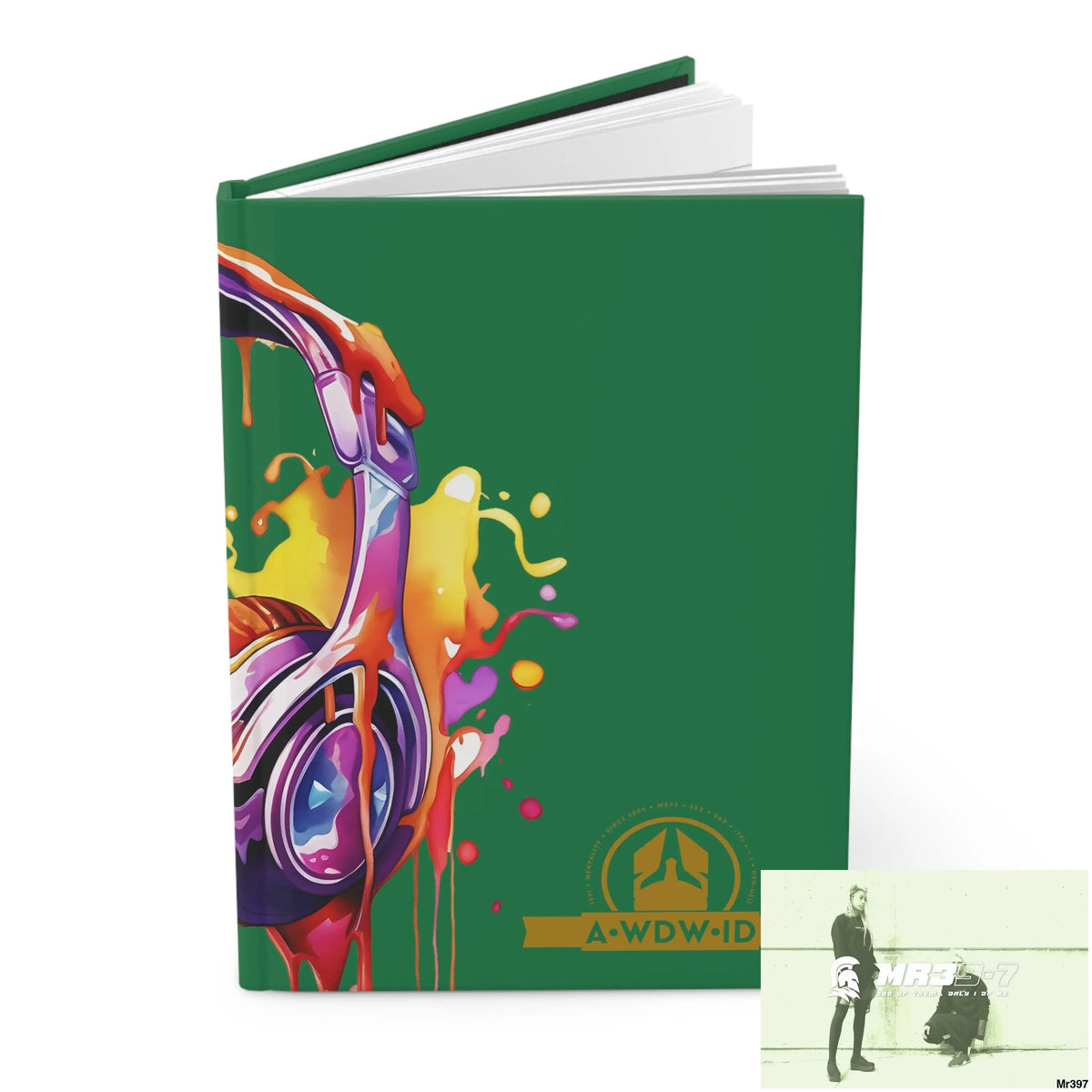 Copy of A1 Who Dares Wins ID Melting Headset Hardcover Journal Matte Journal Paper products
