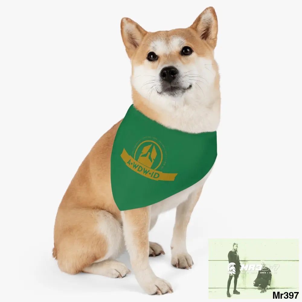 Copy of Copy of A1-Who Dares Wins ID Pet Bandana Collar L Pets