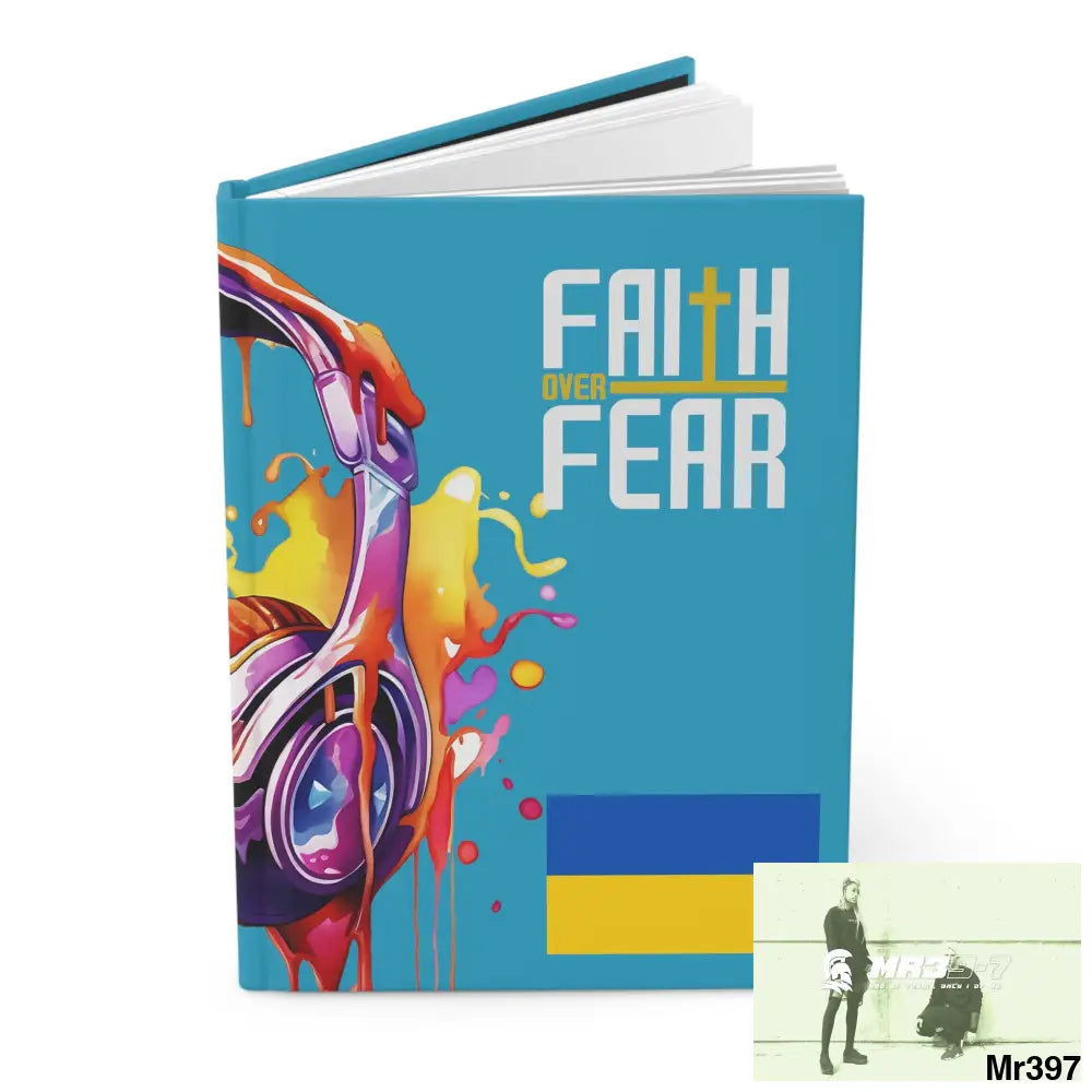 Copy of Faith over fear Melting Headset Hardcover Journal Matte Journal Paper products