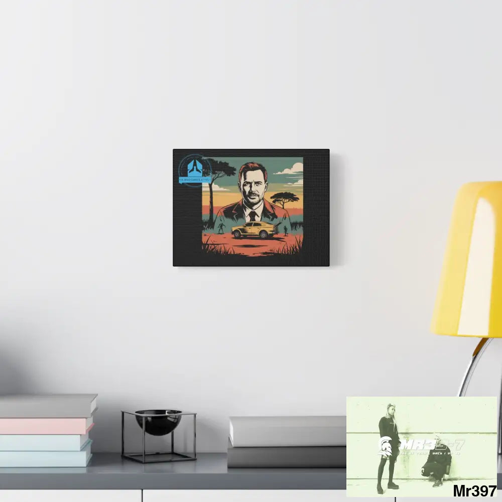 Copy of Stylish Stretched Canvas Art Print A1 WDW Banksy stye Kenya 2015 trip no 5 Retro Home Decor Tropical Vibes Wall