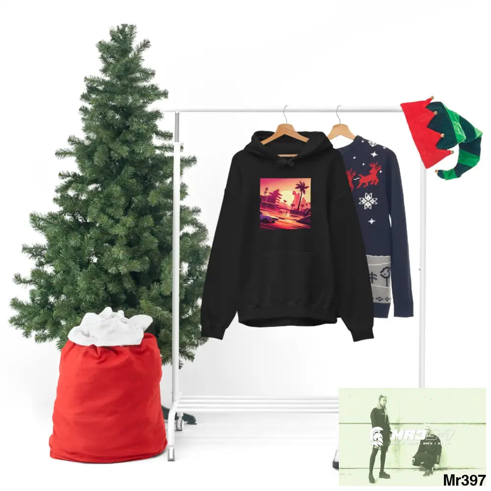 Copy of Unisex AI Vice vigilante theme Heavy Blend™ Hooded Sweatshirt Hoodie