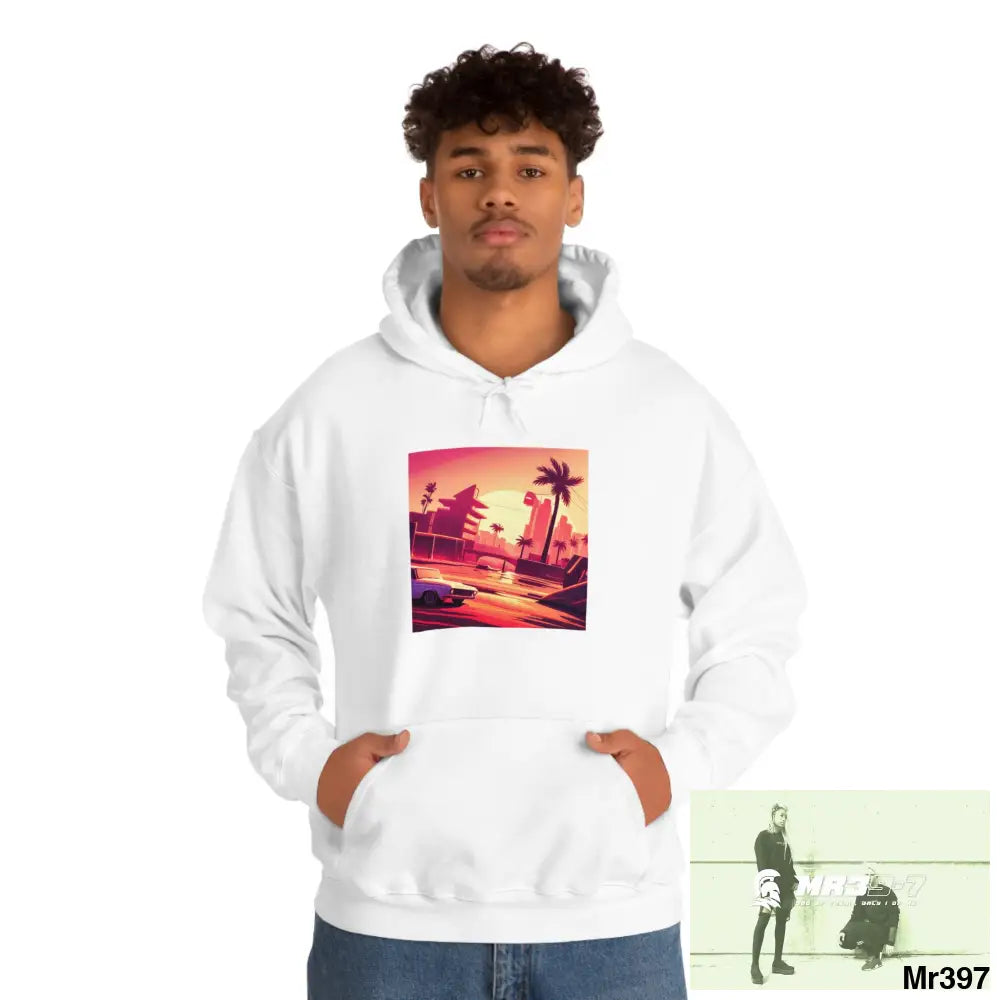 Copy of Unisex AI Vice vigilante theme Heavy Blend™ Hooded Sweatshirt Hoodie